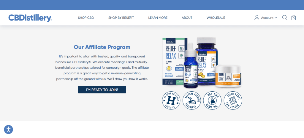 CBDistillery affiliate program