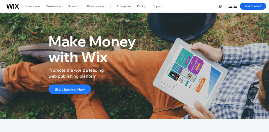 Wix Affiliate program- best website builder affiliate program