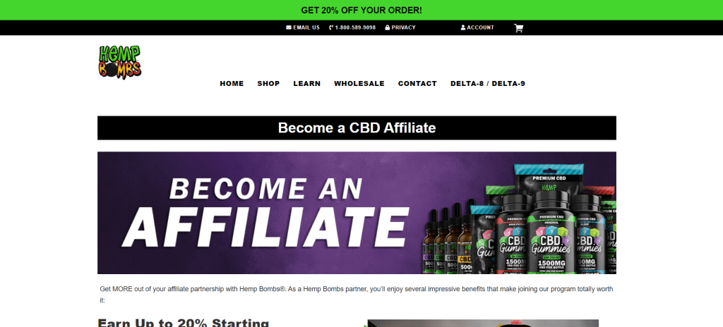 hemp bombs affiliate programs- best CBD affiliate programs