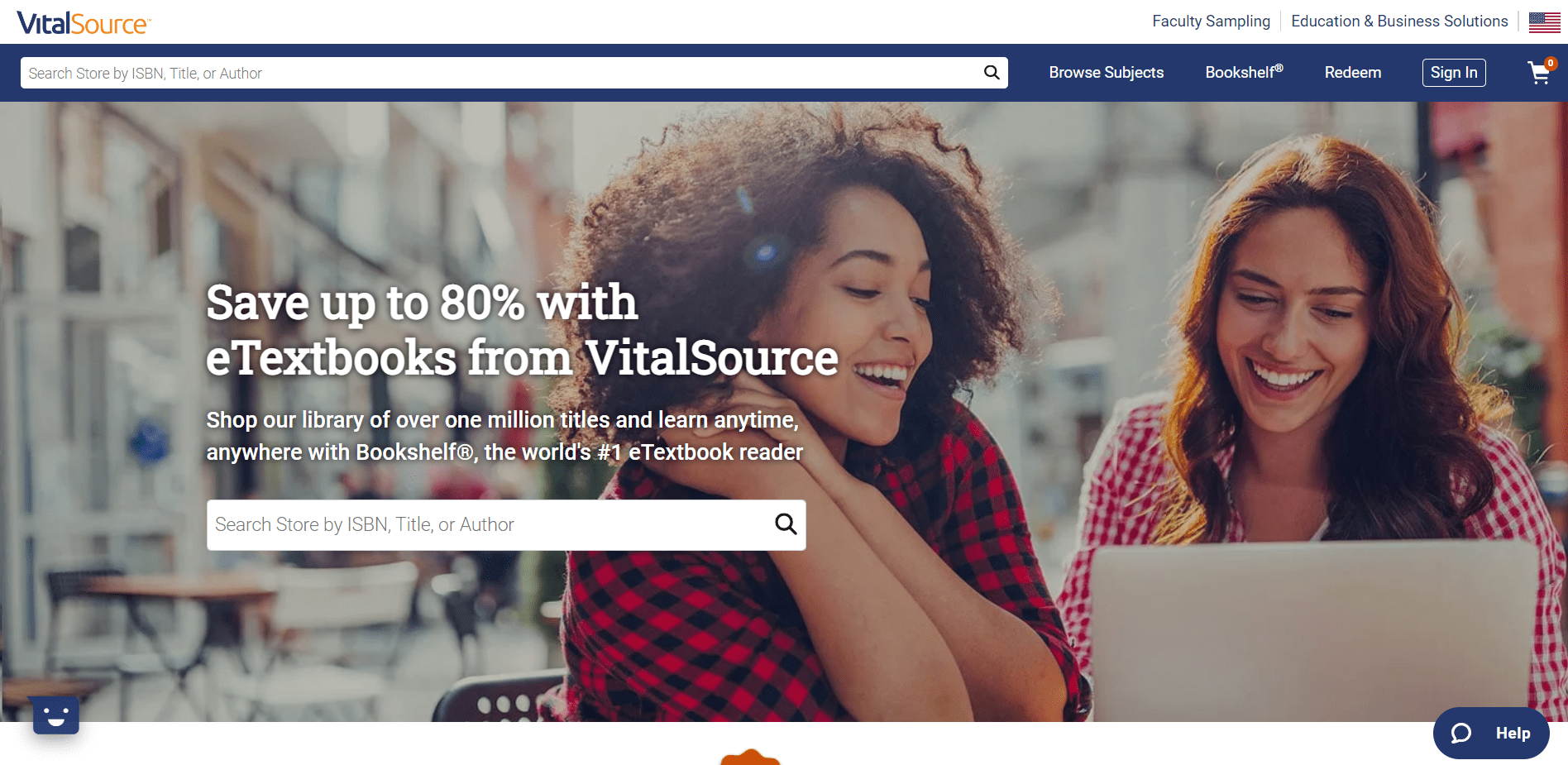 VitalSource main page