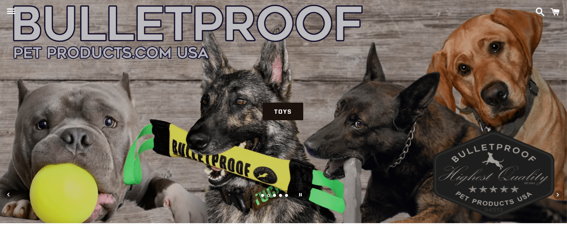 Bulletproof Pet Products home