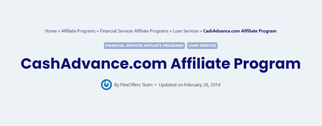 CashAdvance.com program