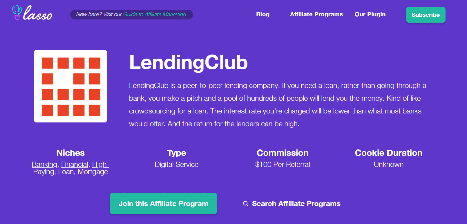 Lending Club home