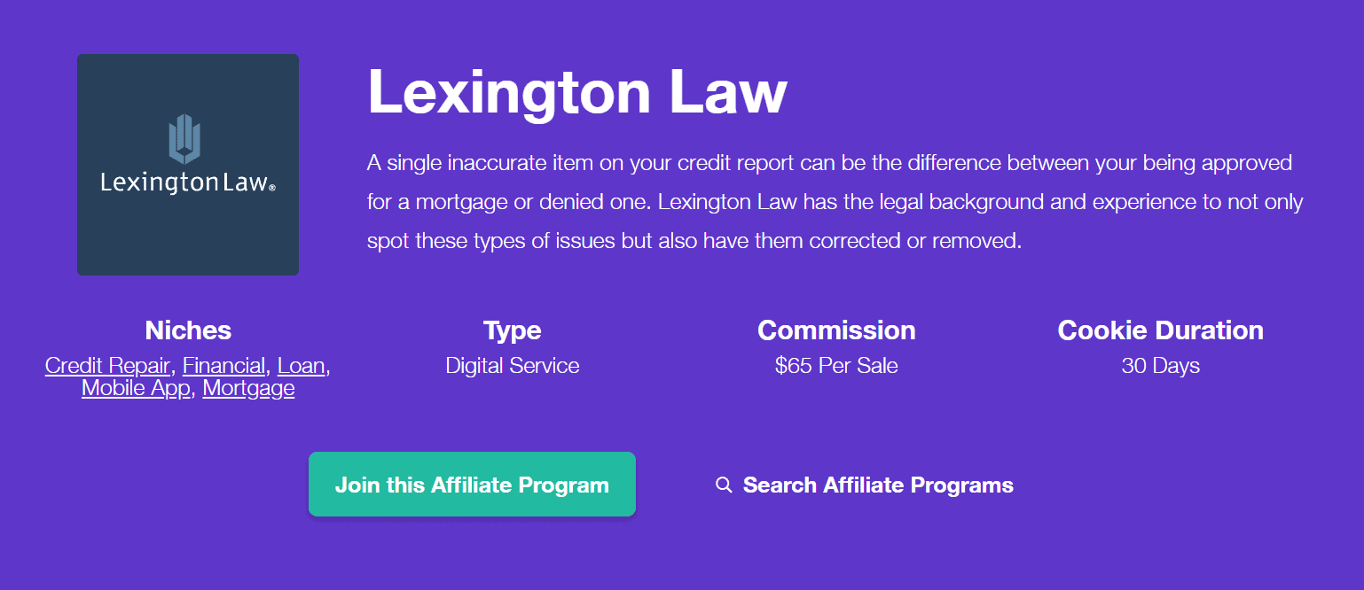 Lexington Law home