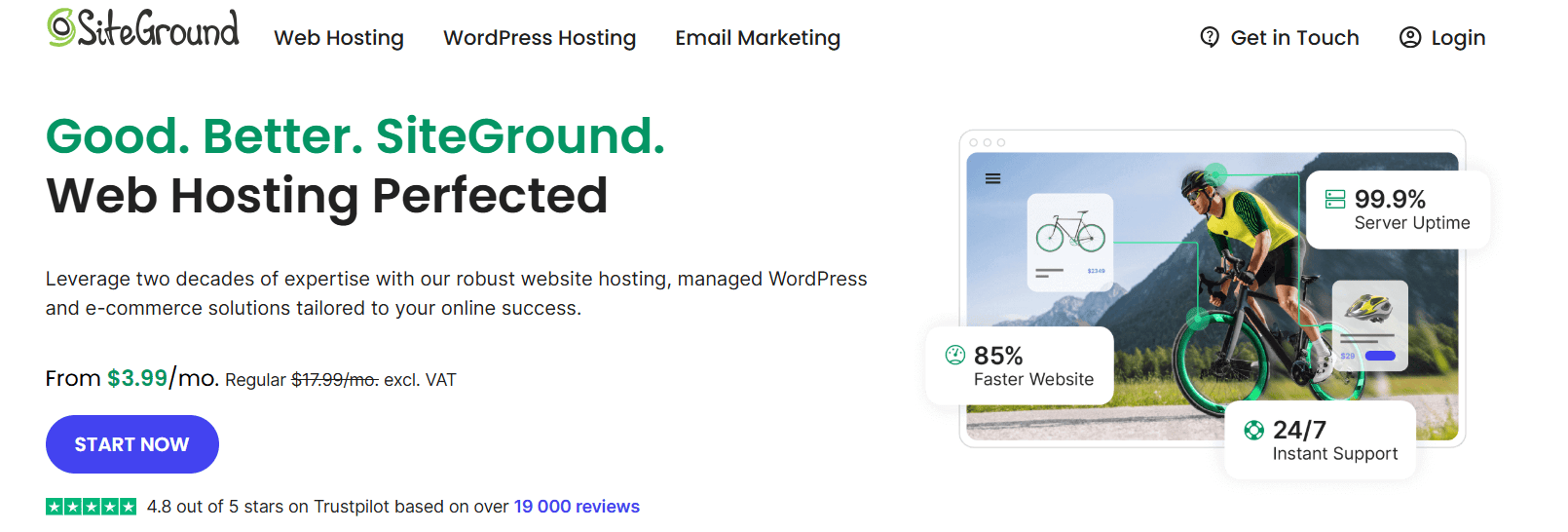 siteground main page