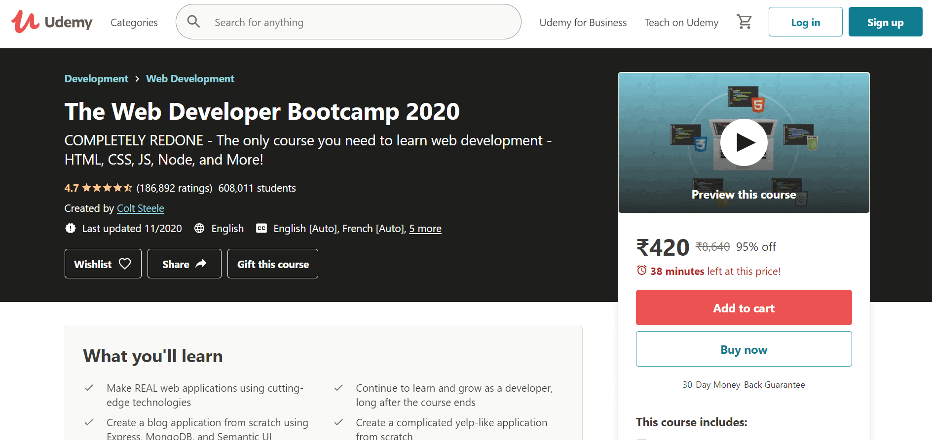 Web Developer Bootcamp