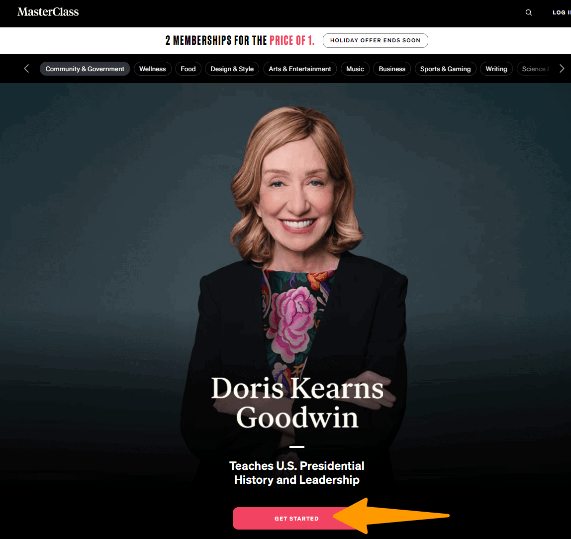 About Doris Kearns Goodwin Masterclass
