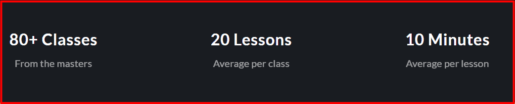 MasterClass Online Classes