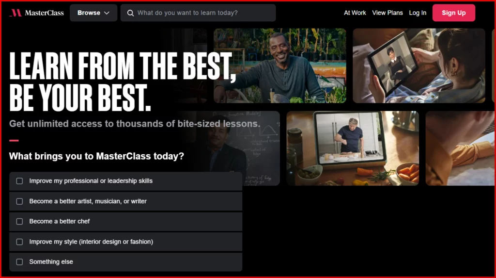 MasterClass overview