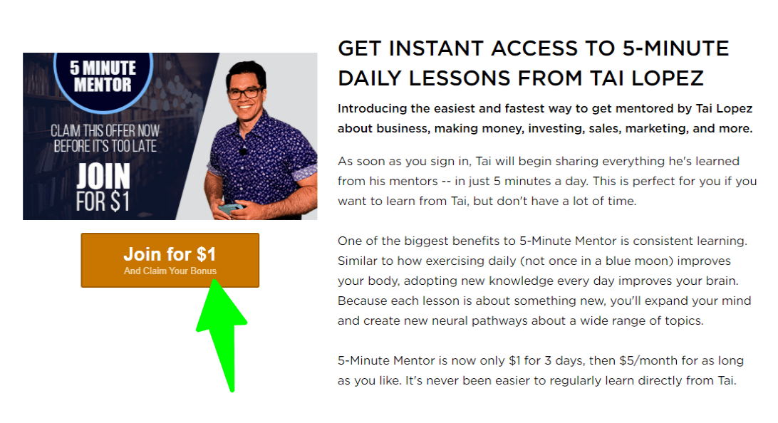 Tai Lopez-5-Minute Daily Lesson