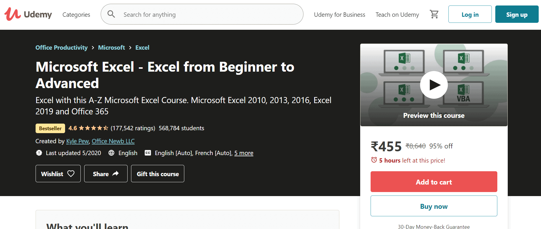 Udemy-Excel