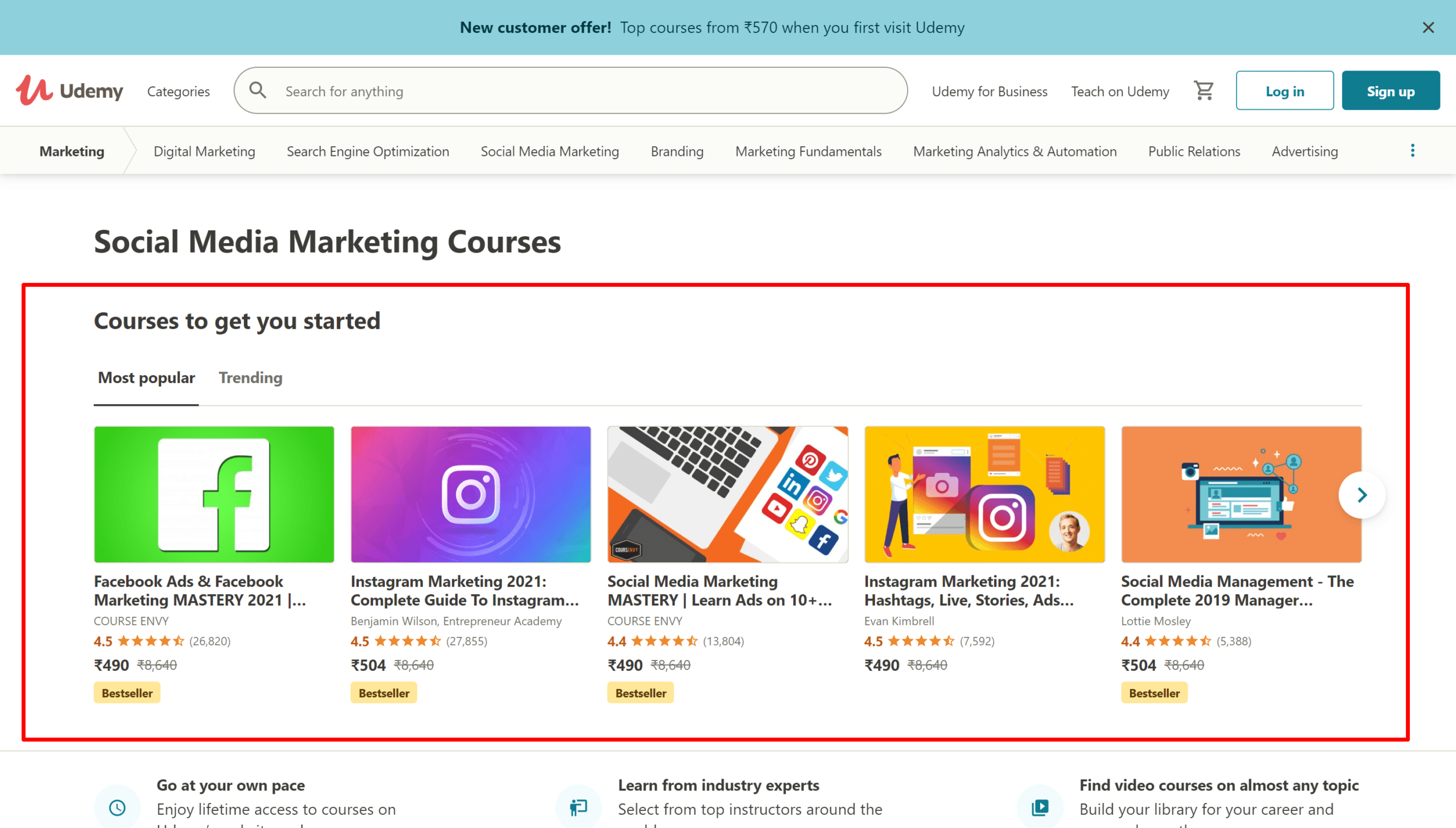 Udemy-social-media-marketing-udemy-course-on-resume