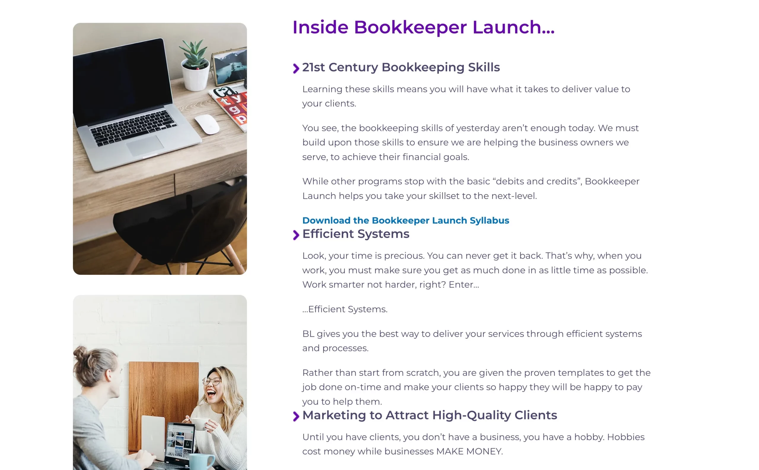 Bookkeeper Launch - About It