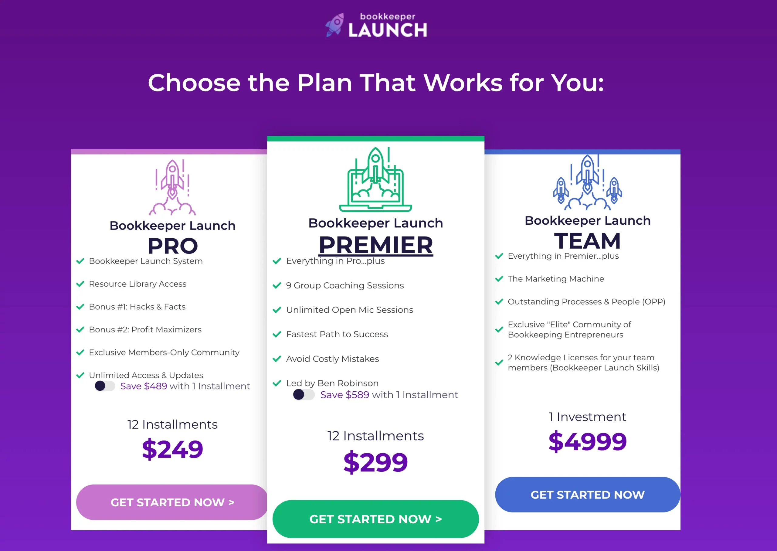 Bookkeeper Launch Pricing