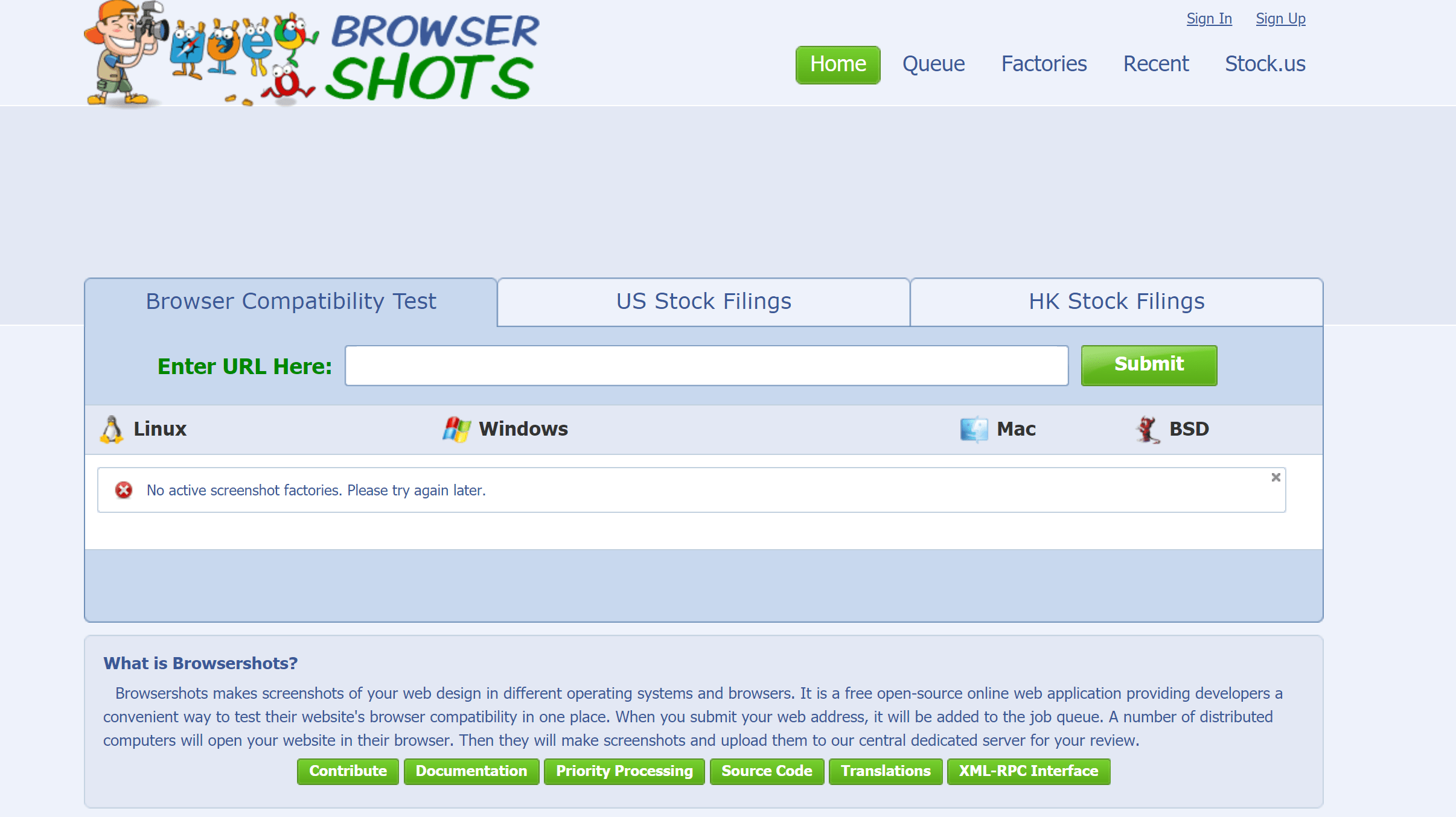 Browsershots