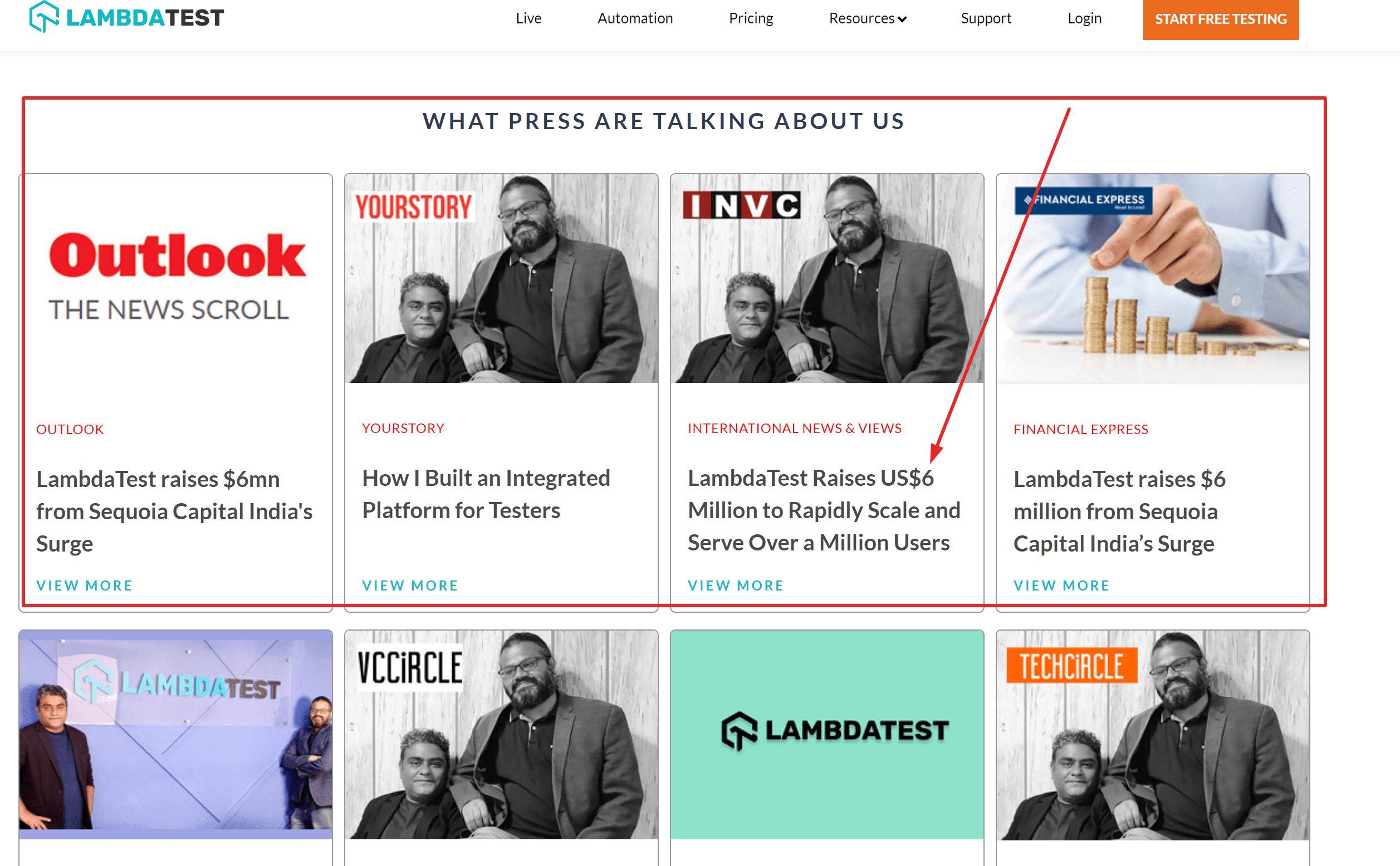 Lambdatest branding news