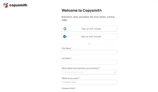 copysmith sign in