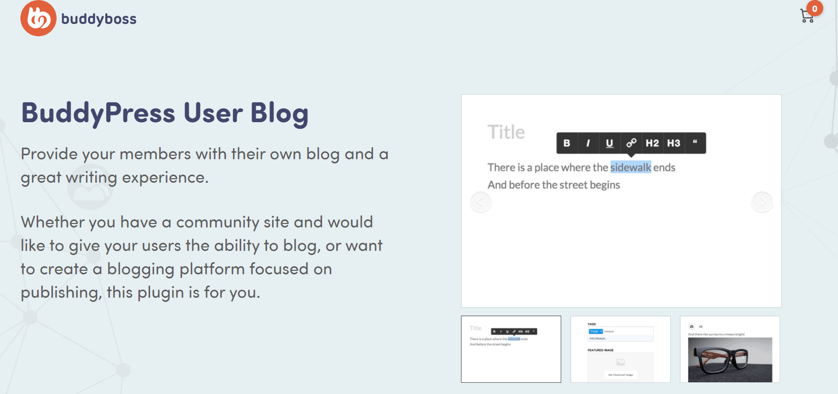 BuddyPress User Blog Plugin