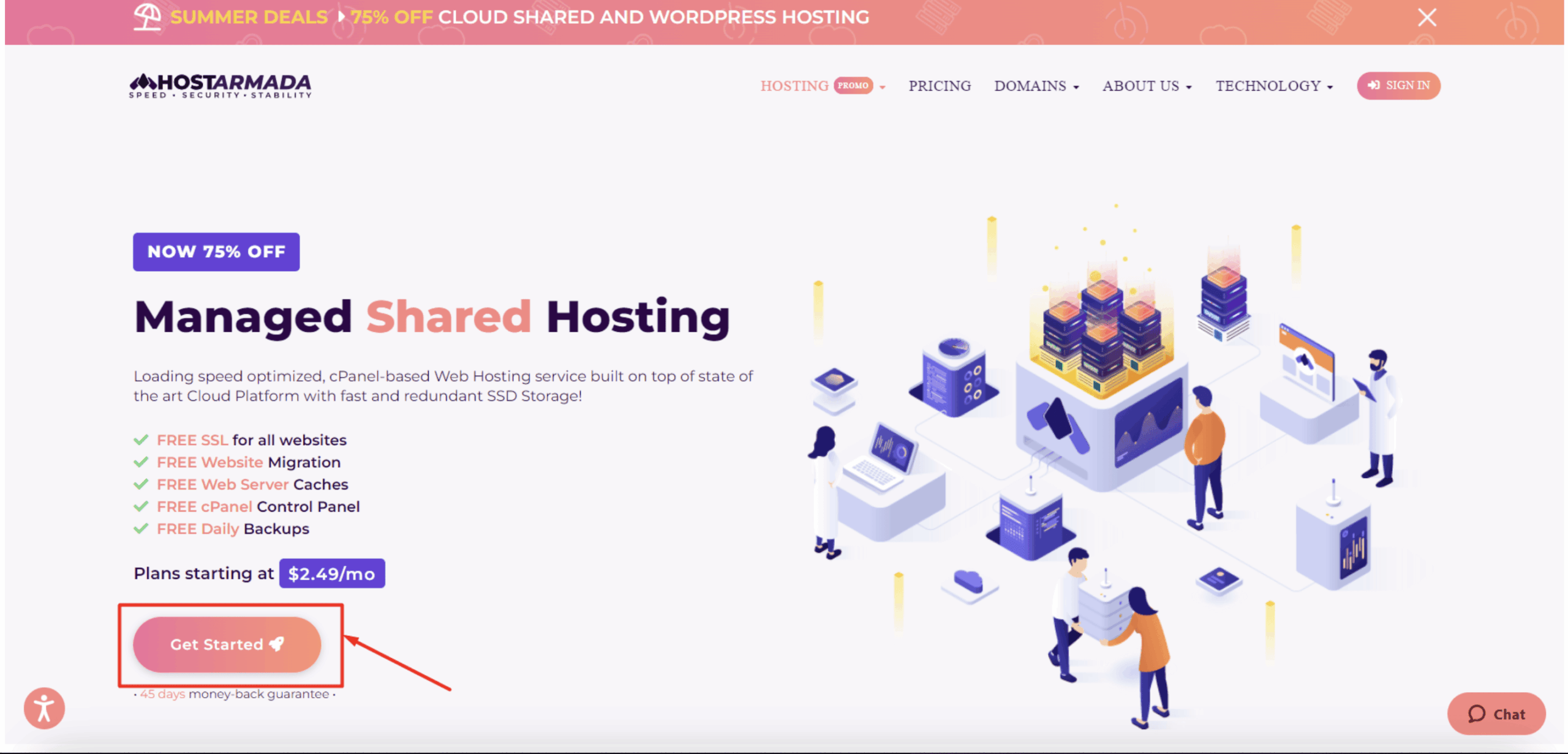 Click on ‘GET STARTED’