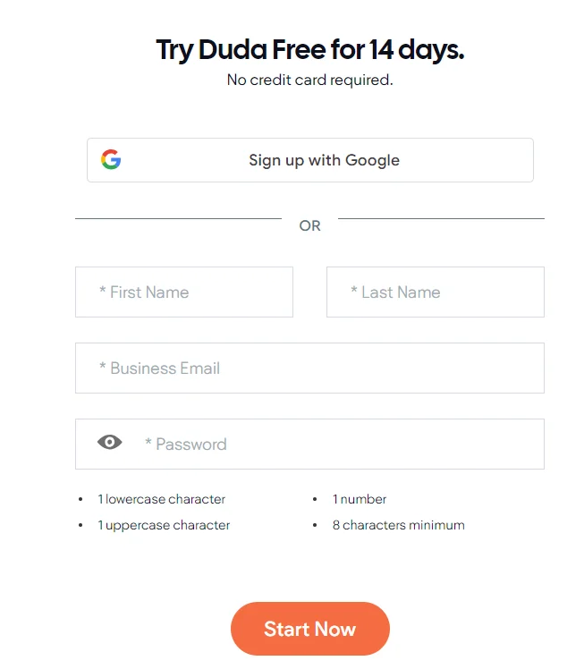 Duda Free Trial