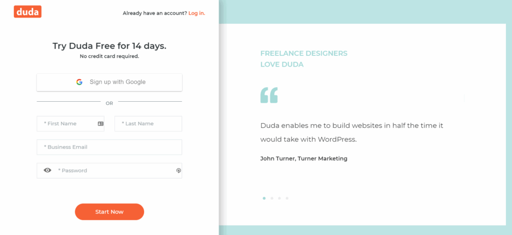 Duda Free Trial