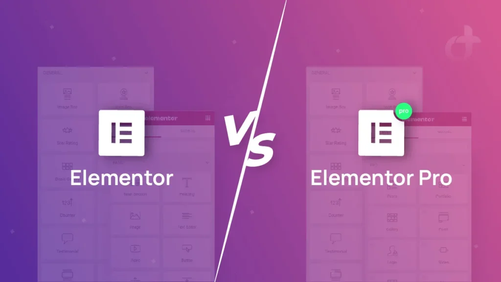Elementor Free vs Pro