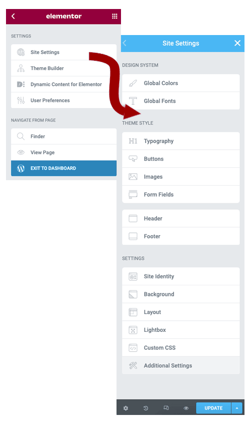 Elementor -Other Useful Interface Options