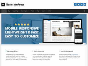 GeneratePress vs Elementor