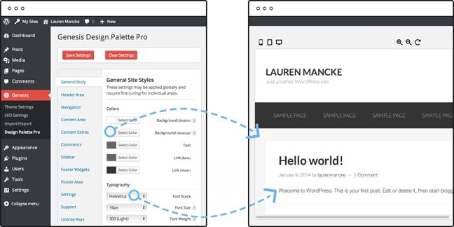 Genesis ciustomization options