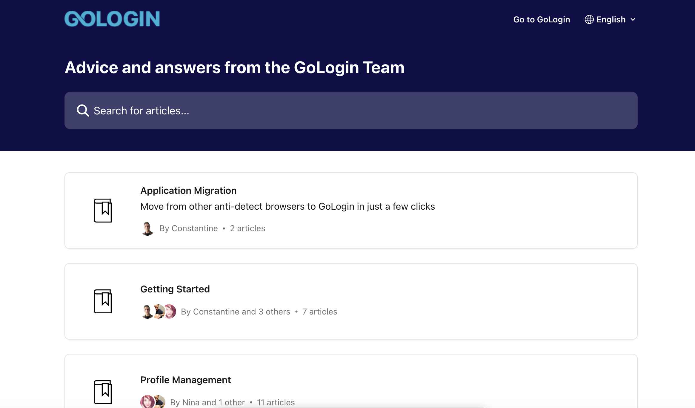 GoLogin Customer Support