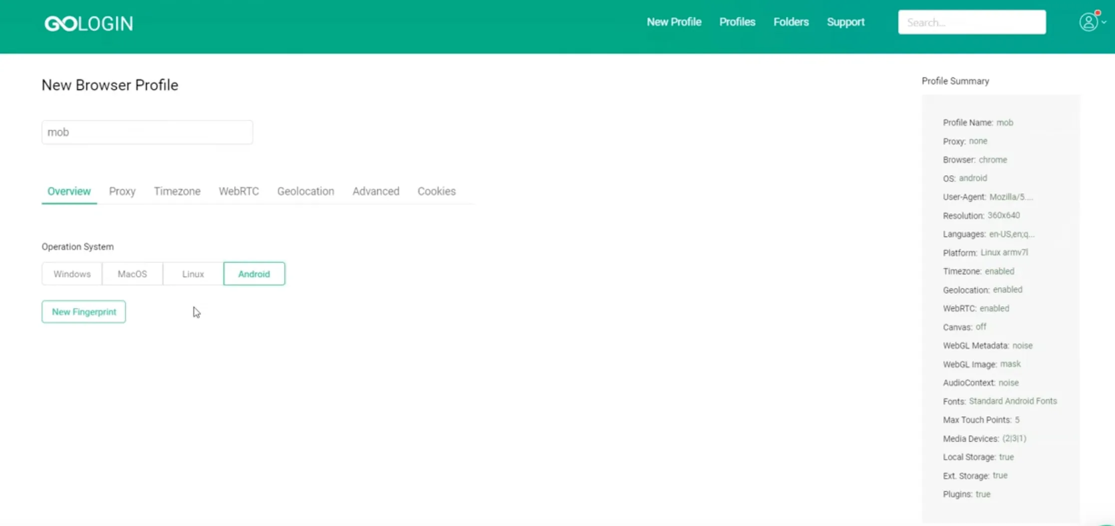 GoLogin Mobile Proxy