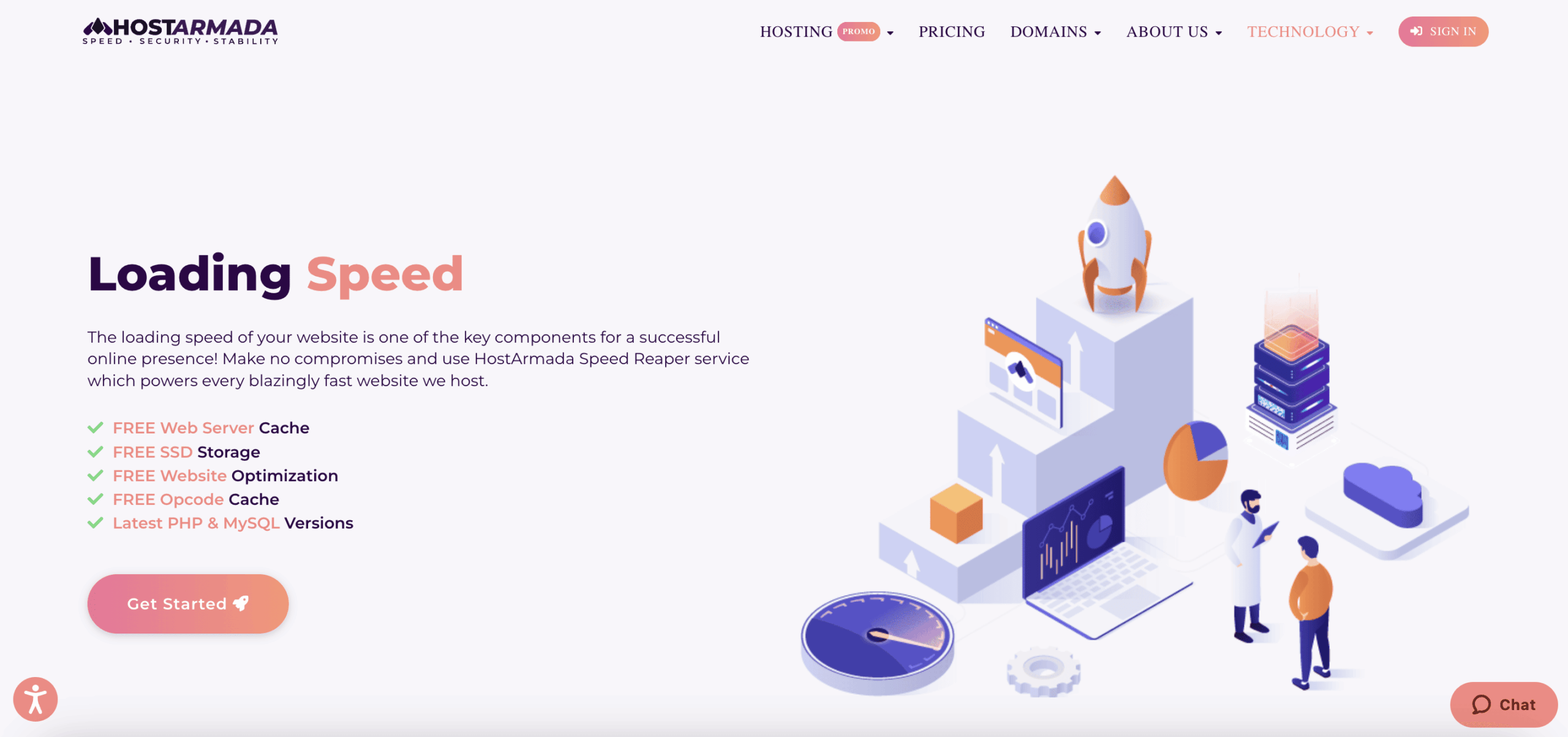 HostArmada- Fewer Users and Faster Speed