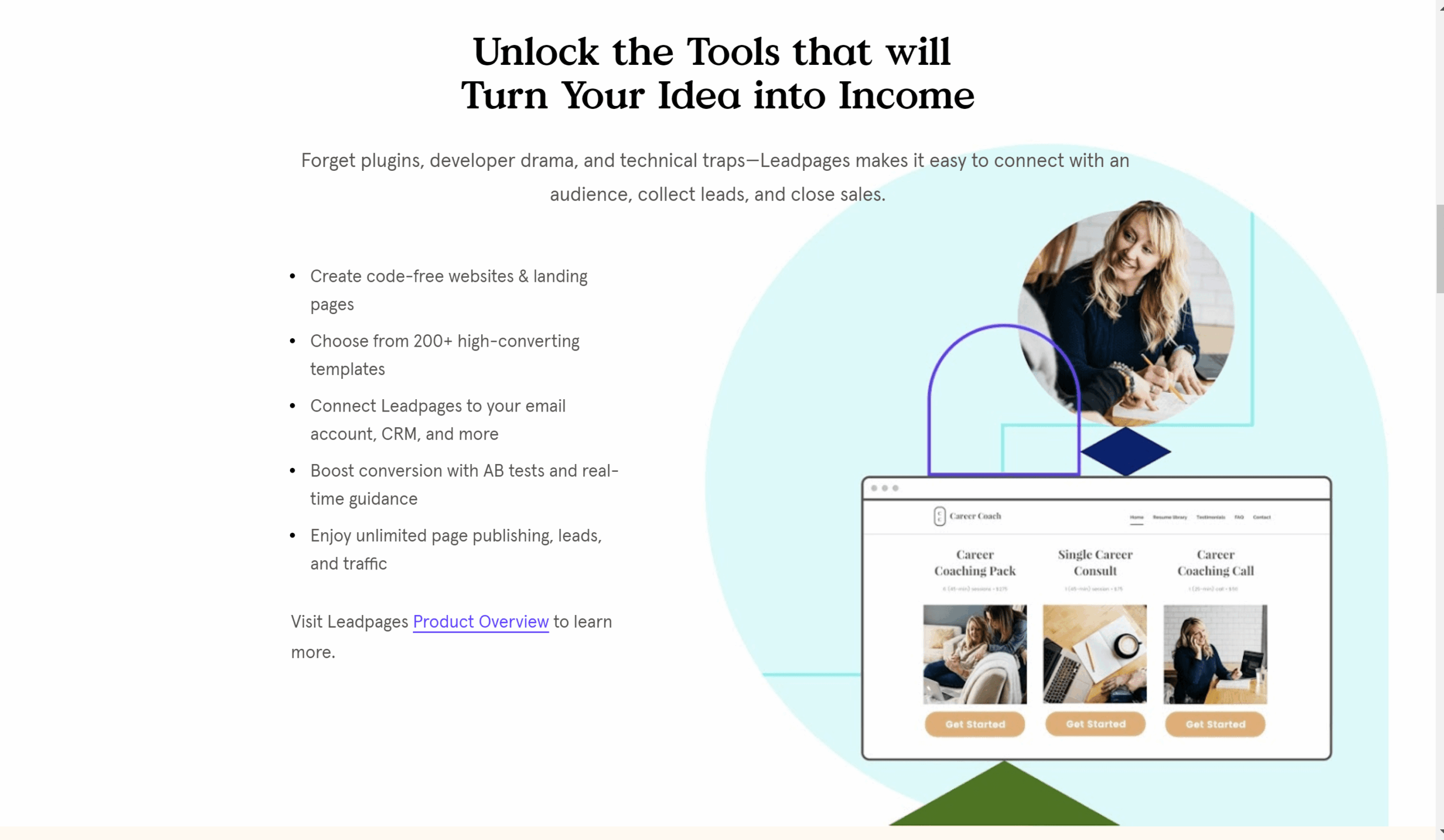 Review of Leadpages landing page builder