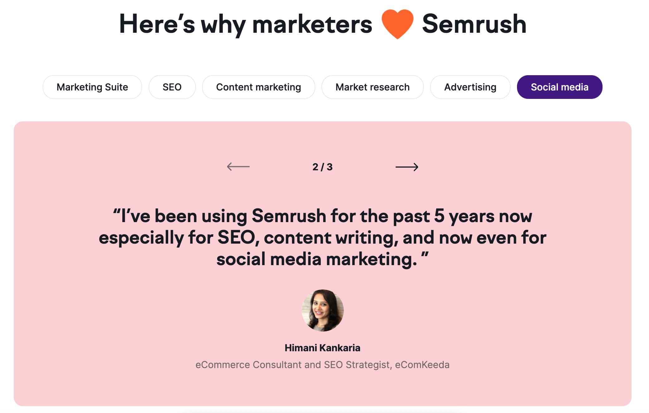 SEMrush- Ease of Use