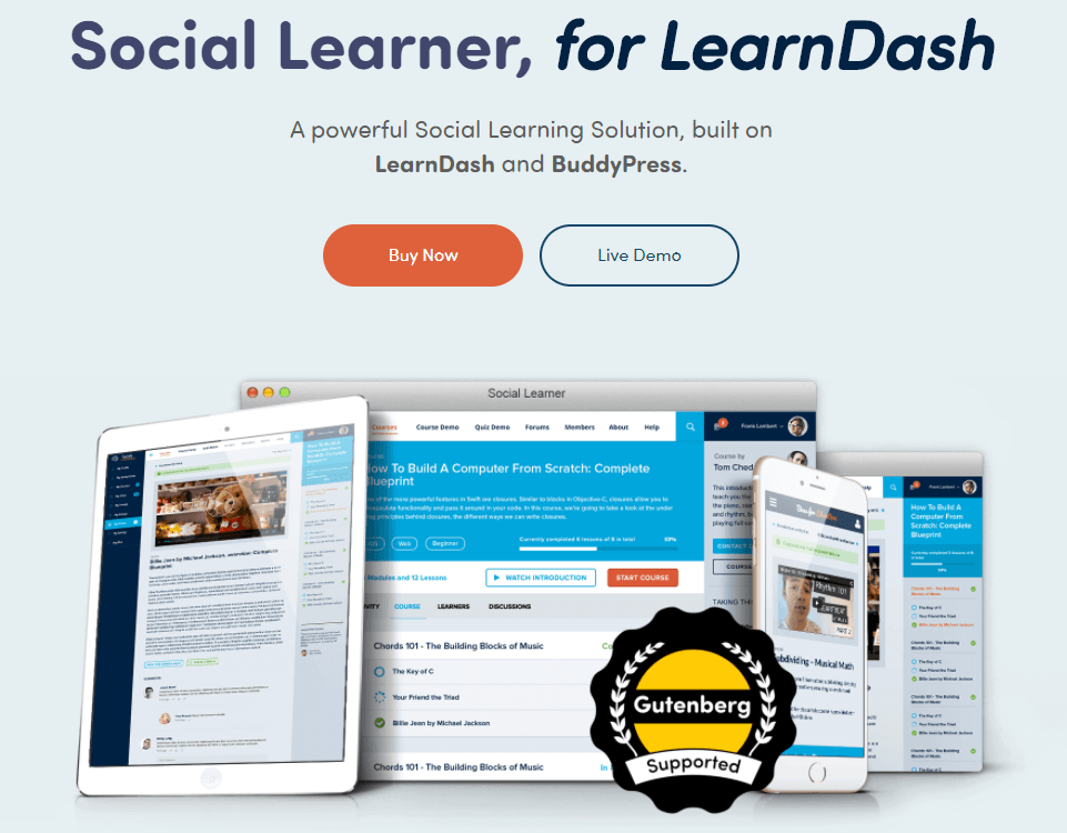 Social Lerner Theme Overview - Buddyboss Theme Alternatives