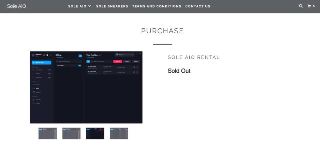Sole AIO Bot Overview