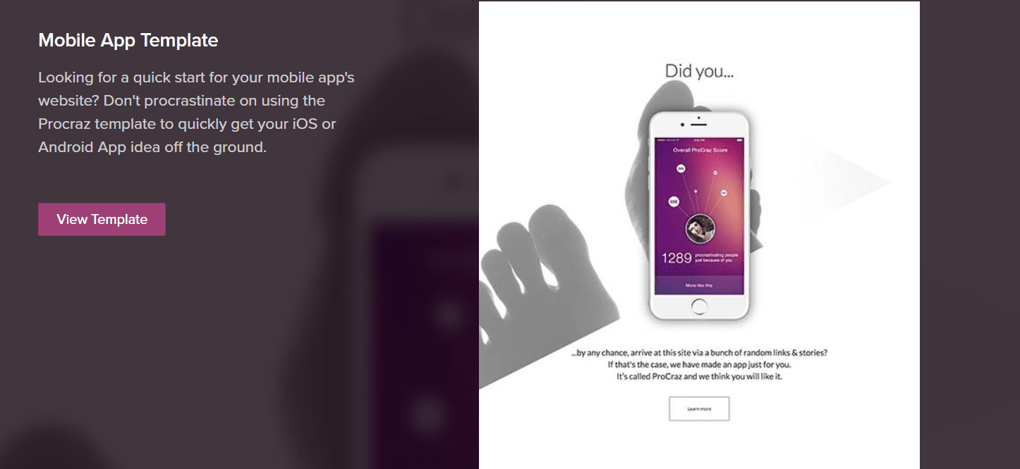 Mobile App Template