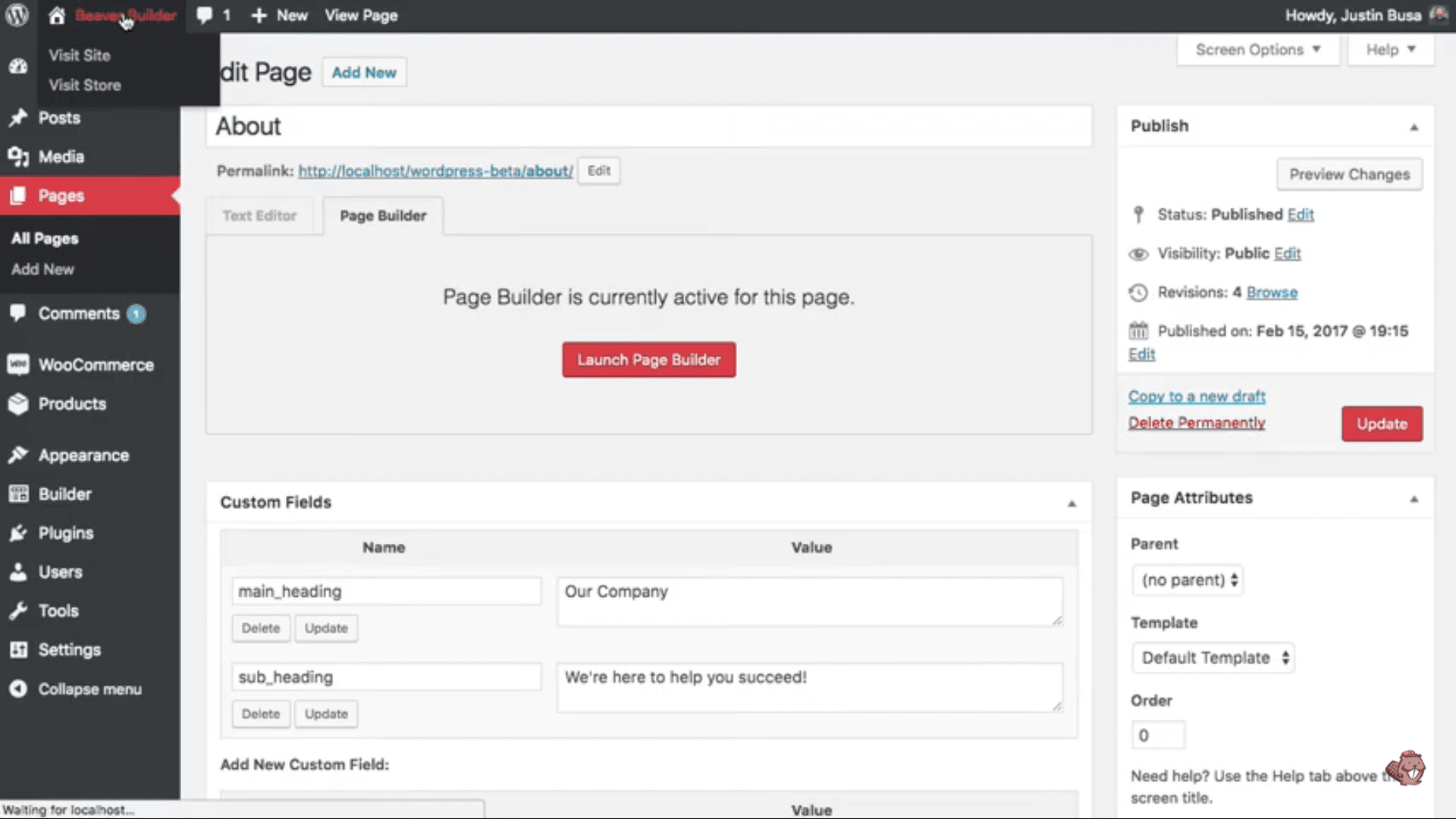 Build a Custom Header with Beaver Builder